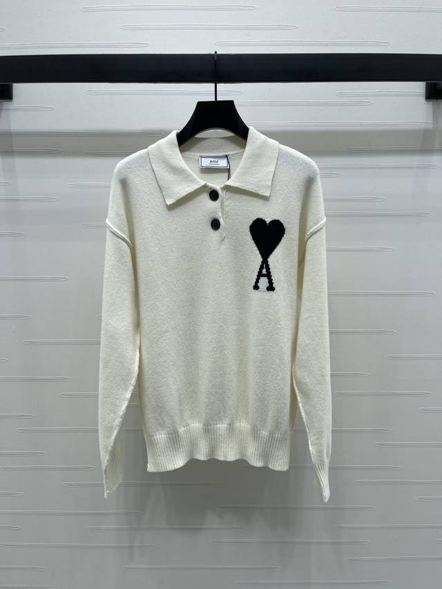 New, original, high-end Ami* 2025 Early Fall Collection! Heart-shaped knitted l