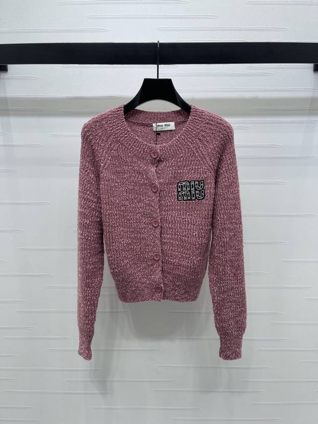 New, original, high-quality, Miumi* 2025 Early Fall collection! Round-neck knit