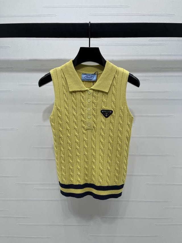 New, original, high-quality Prad* 2025 Early Fall collection! Cable-knit sleeve