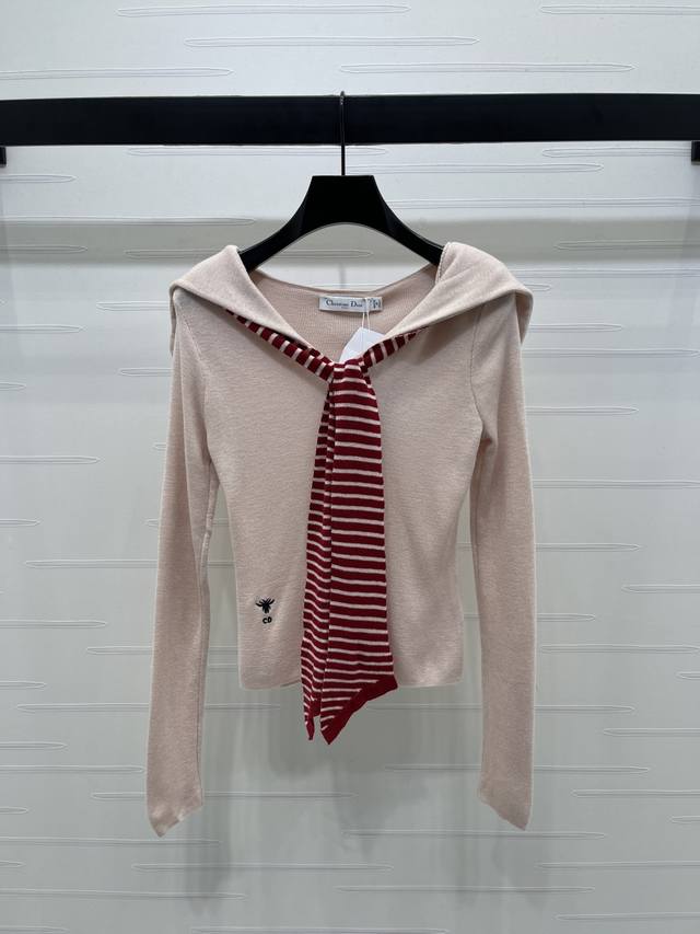 New, original, high-quality Dio* 2025 Early Fall Collection! Shawl-neck knitted
