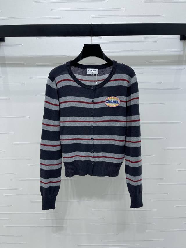 New, original, high-quality Chane* 2025 Early Fall collection! Striped knitted