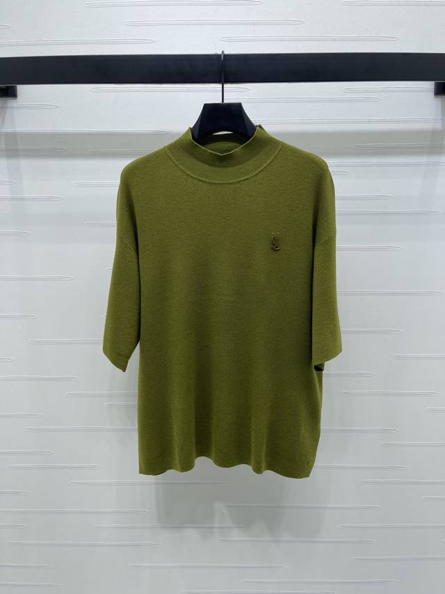 New, original, high-quality Ysl* 2025 Early Fall Collection! A knit top with a