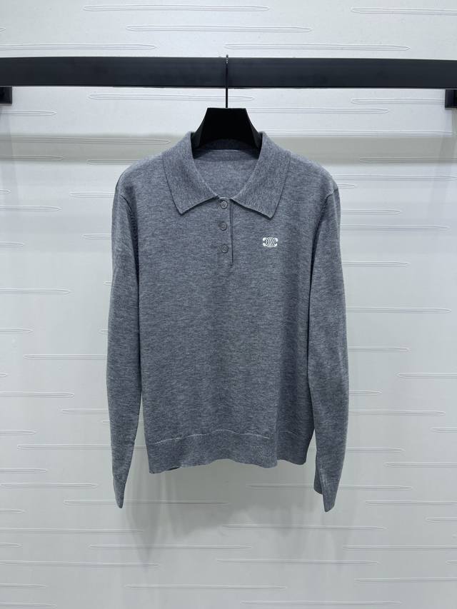 New, original, high-quality Celin* 2025 Early Fall collection! Lapel knit long