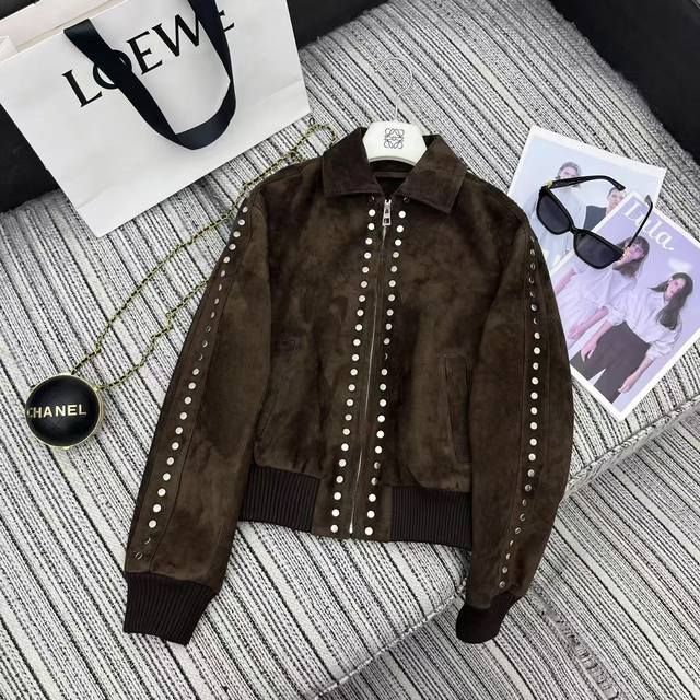 Highly recommend 25 years early autumn and winter series Loe* new suede rivet ja