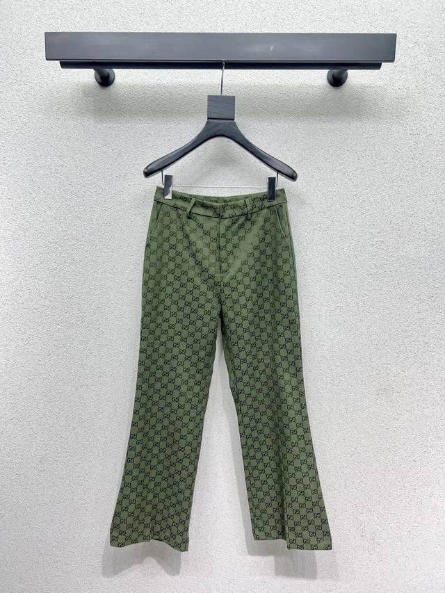 G series of green jacquard suit trousers, high-end handmade workshop series, ver