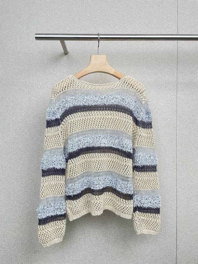 Avvenn's new fall 2025 sweater is a loose, off-shoulder, color-blocked sweater i