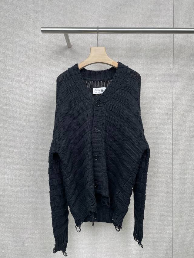 Maison Margiela Autumn/Winter 2025 Wool Blend Destroyed Cardigan Jacket. Today,