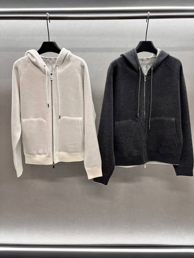 2025 Autumn And Winter DDD! Dio* monogram zipper jacket, two classic colors of g
