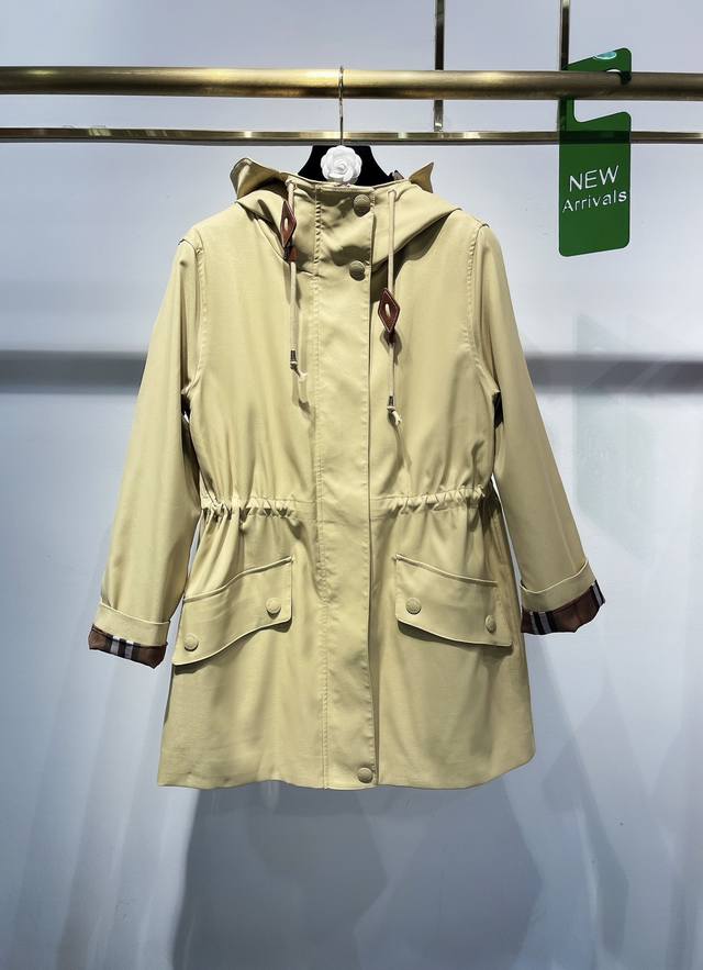 New Exclusive High-End Hit-Style Trench Coat 25Aw Burberr* High-quality, heavyw