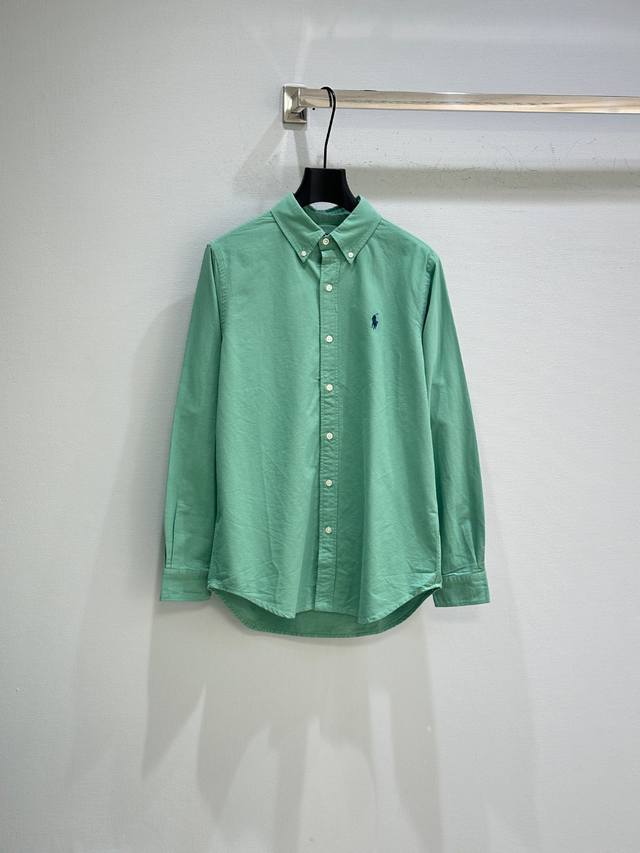 25Ss Early Fall New Arrivals! Warhorse solid color shirt in macaron color with a