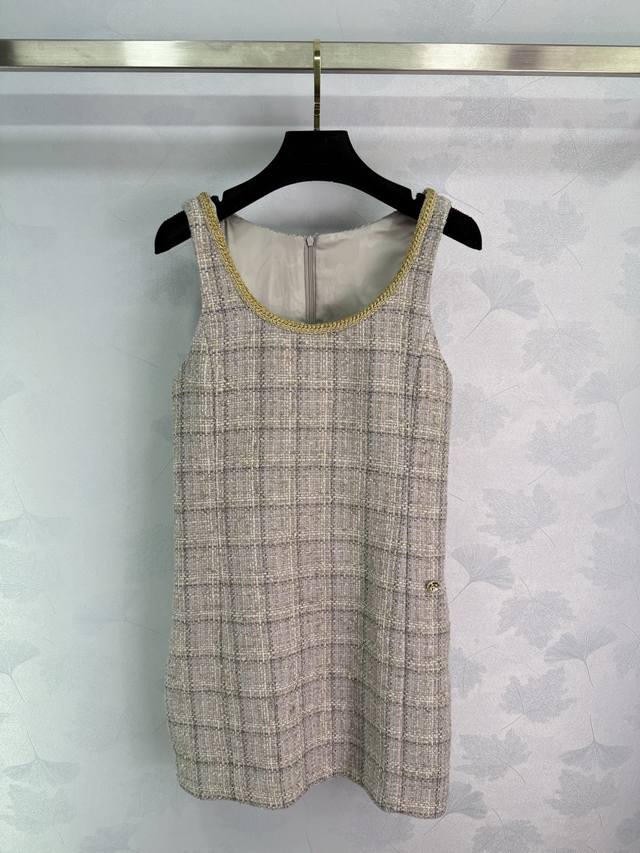 Chane* 2025 new style braided dress with a hemmed vest, custom-made with importe