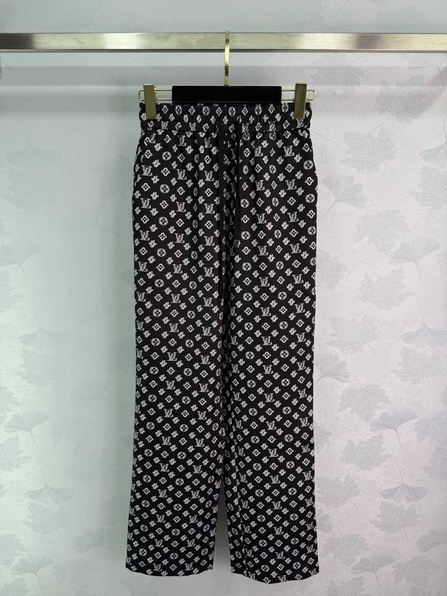 Lou* 2025 new jacquard straight-leg trousers, custom-made from imported YB jacqu