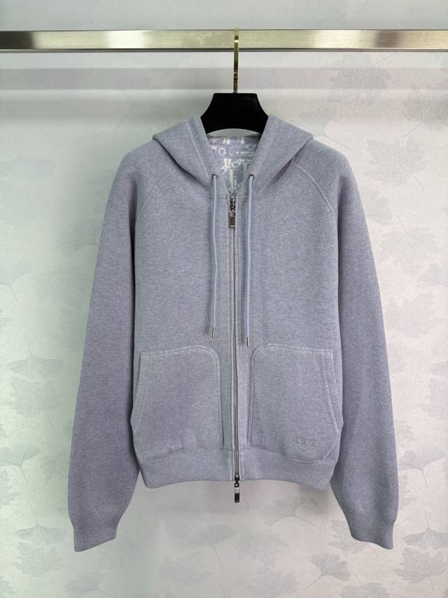 Dio* 2025 Early Fall Collection! Reversible knitted hooded jacket! Custom cashme