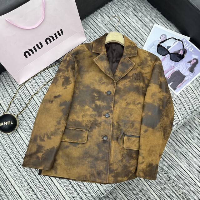 Highly recommend the 25th year early autumn and winter series Miu* new lapel sil