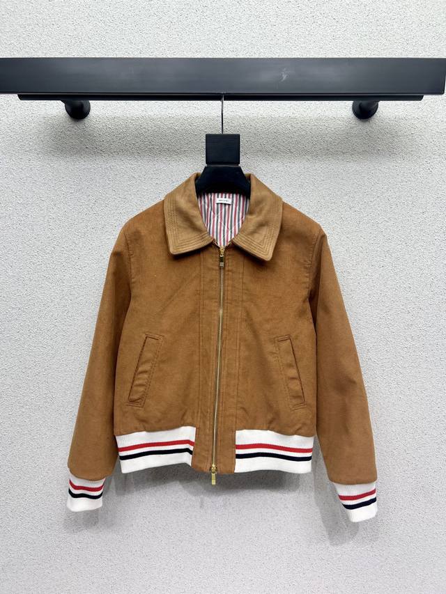 Tb Corduroy quilted khaki jacket is fashionable and practical, very versatile, n
