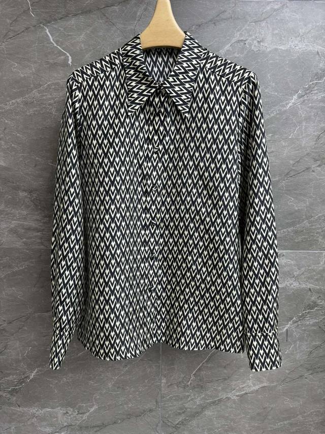 Early Spring new styles are here! Valentino silk shirt from the 2025 Early Spri