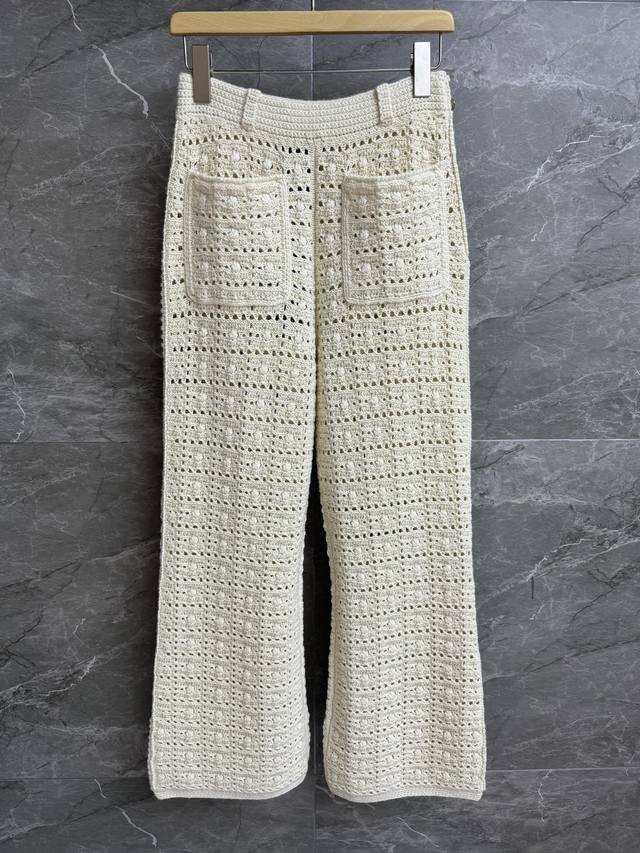 Spring/Summer new arrivals! Lp hollow cashmere straight-leg pants. 2025 Spring/