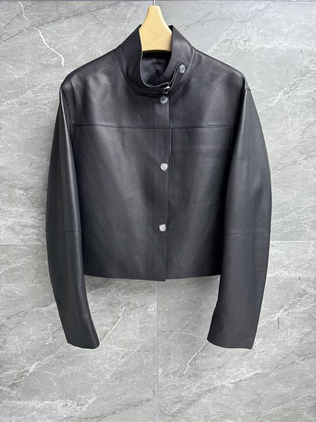 Early Fall New Arrivals H House Stand-up Collar Sheepskin Jacket 2025 Fall/Wint