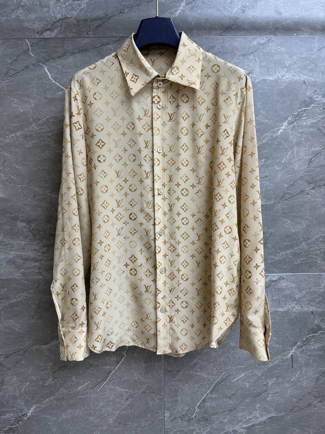 Early Autumn new styles are here! L's monogram silk shirt 2025 Early Autumn ser