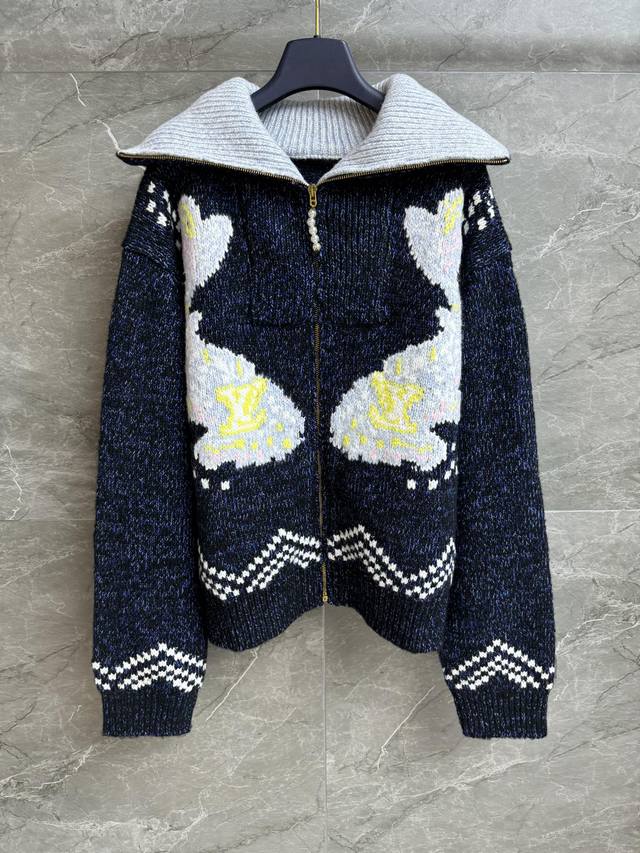 Early fall new styles are out! L's blue carp cardigan from the Nigo collaborati