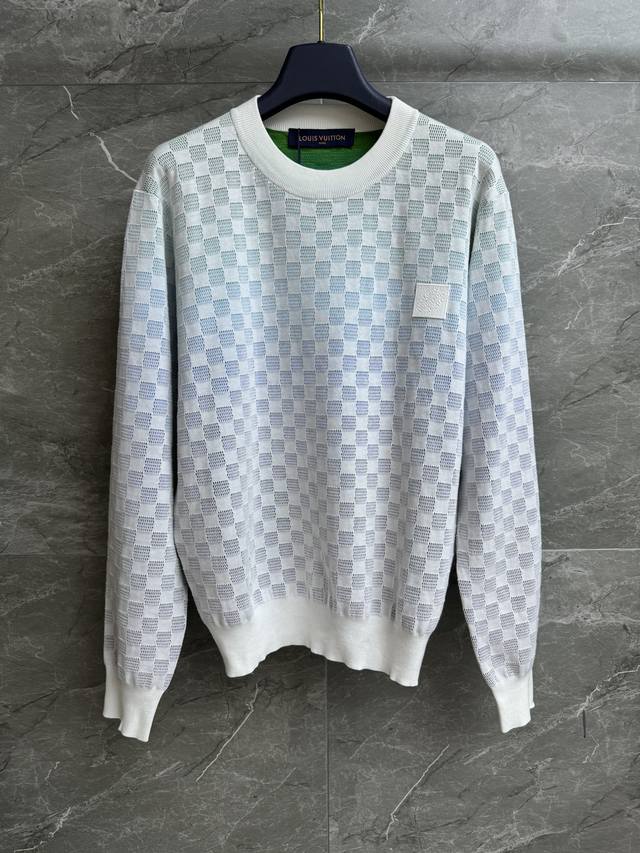 Early Fall new styles are here! L's Gradient Checkerboard Sweater 2025 Early Fa