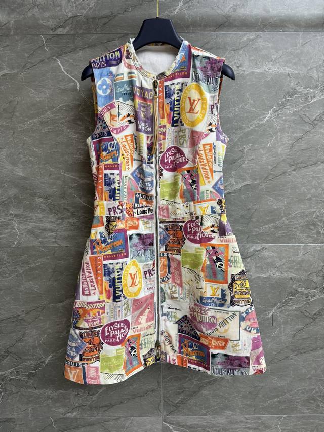 High-end version is out! L's flight seal dress 2025 summer series round neck do