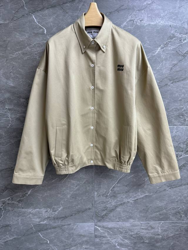 Early Fall new styles are here! Miu twill jacket. 2025 Early Fall collection. S