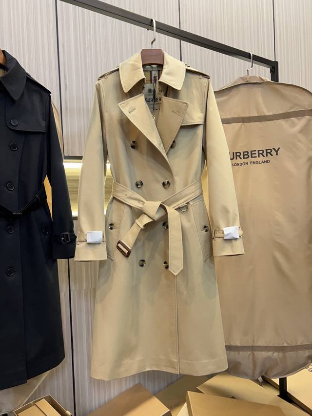New Kensington Style - Women's Heritage Trench Long Coat in Honey. Bur's flagsh