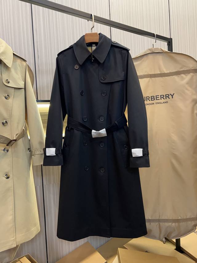 New 5-row Kensington pattern - Women's Heritage Trench Long Coat in Honey. Bur'