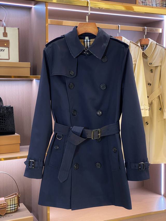 Royal Blue! Bur Men's Kensington Short Heritage Trench Coat. Includes counter d