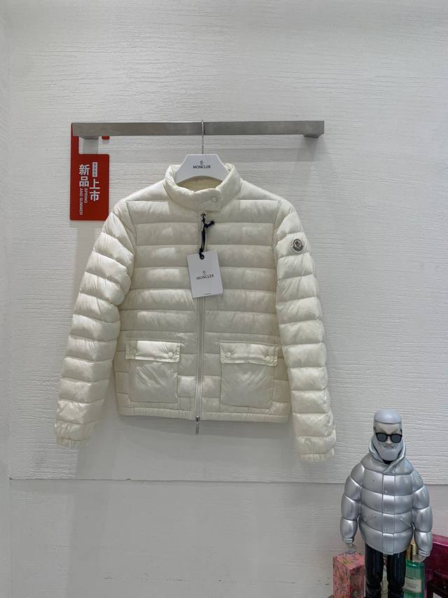 Moncler Lans 25 Early Fall Women's Short Lightweight Down Jacket. The Lans women