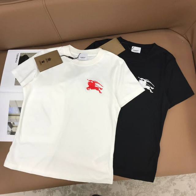New Customization! Bur 25Ss New Arrival! Embroidered War Horse Pattern Round Ne