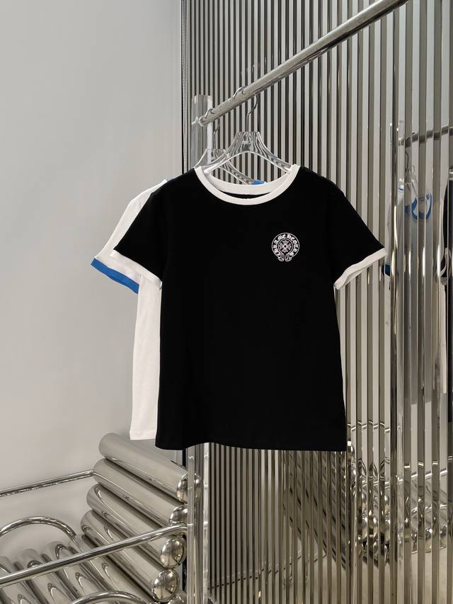 Actual photos of the latest Ch 25New Miami limited T-shirt Color: Black and Whi