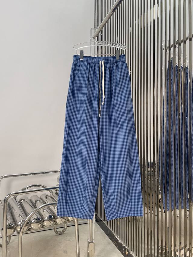 Actual photos of the latest Ech 25New minimalist plaid casual pants Size: Sml D