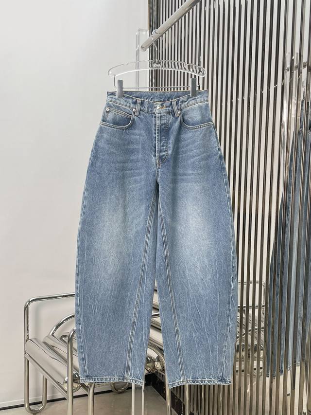 Real photos of the latest Aw 25New rhinestone hot diamond outline washed jeans S