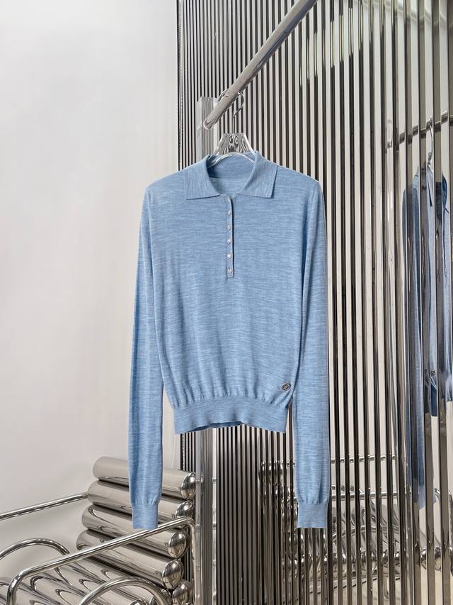Actual photos Latest L 25New Cashmere + Mulberry Silk Lapel Sweater Size: Sml D