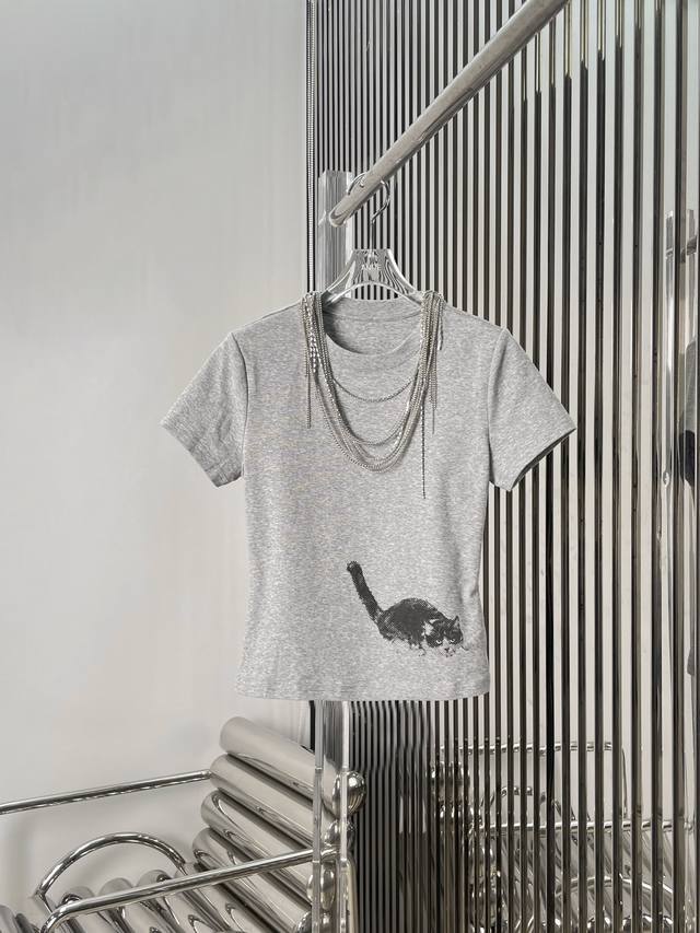 Actual photos Latest 25New Kitten Necklace T-shirt Size: Sml DDD