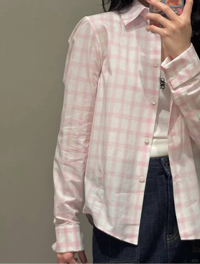 New latest Loe 25New Logo embroidered plaid shirt Size: Sml DDD