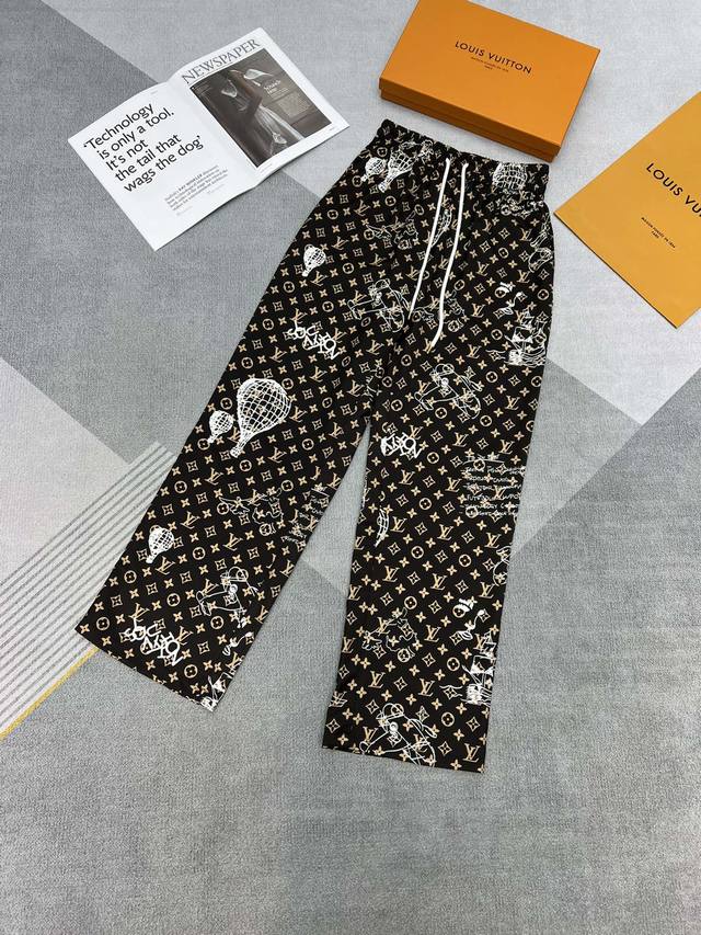 High-quality Louisvuitt*2025 new style all-over Lvsemonogram old flower print t