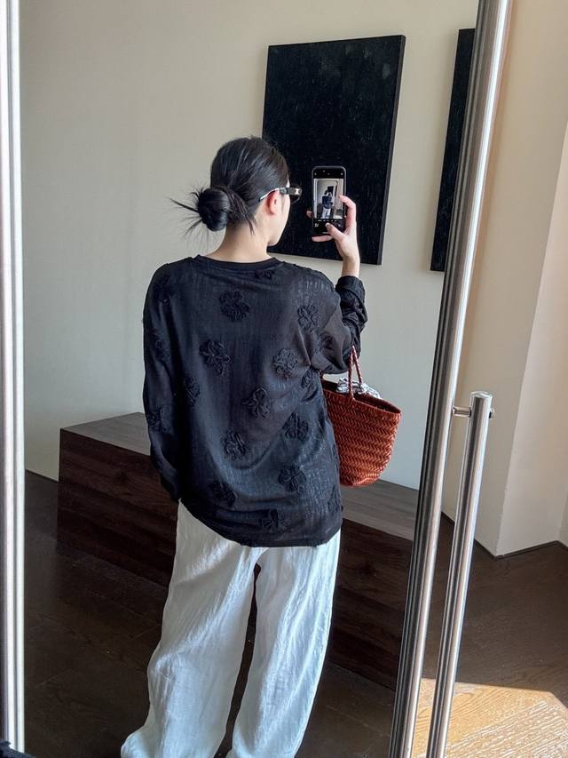 No Name New arrival New loose texture micro-transparent lace three-dimensional f