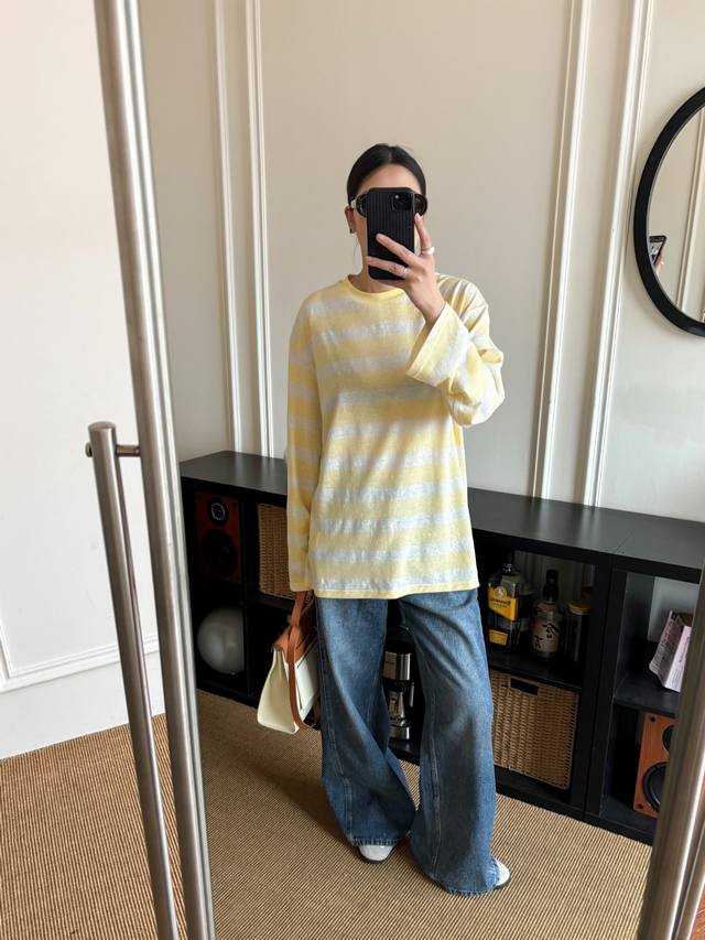 No Name New Niche ~ Fashionable and age-reducing color dot blended cotton horizo