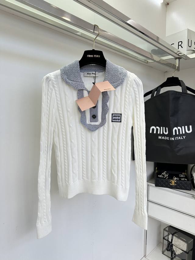 25 F Miu Miu's new contrasting color small lapel is so age-reducing! The thick y