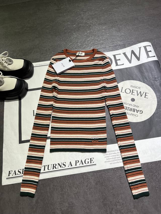 Celin* Celin 25 new autumn and winter striped sweater, the most popular style in