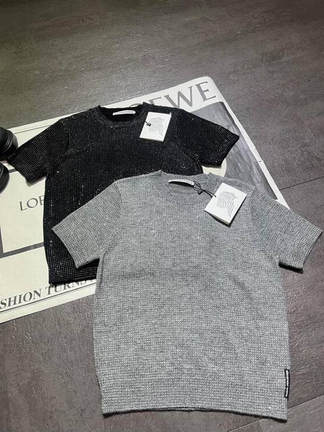 Alexanderwan* Pressure Mountain King 25 early autumn new full diamond round neck