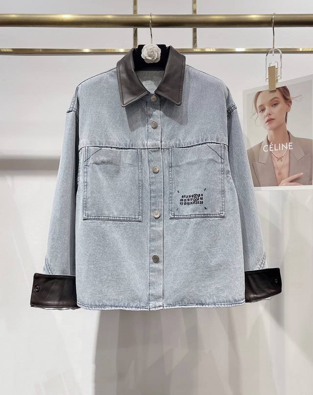 New arrival! Exclusive, high-end, custom-made sheepskin denim jacket, debuting