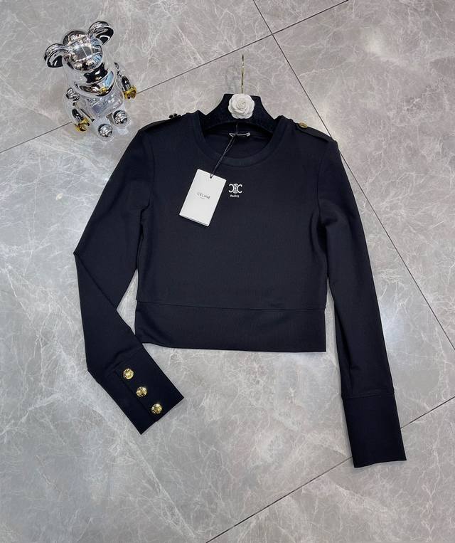 The hot-selling exclusive high-end embroidered top is first released 25Aw Celin*