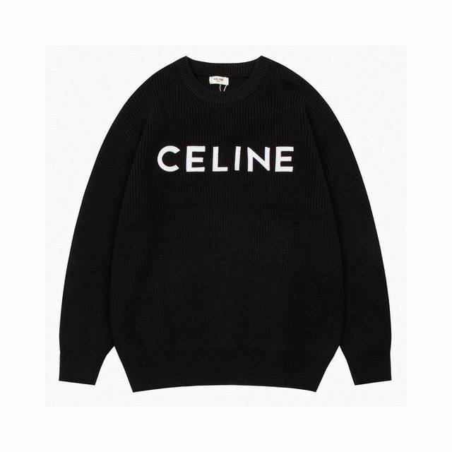 #Celine classic embroidered patch crewneck knit sweater . We sell quality, not