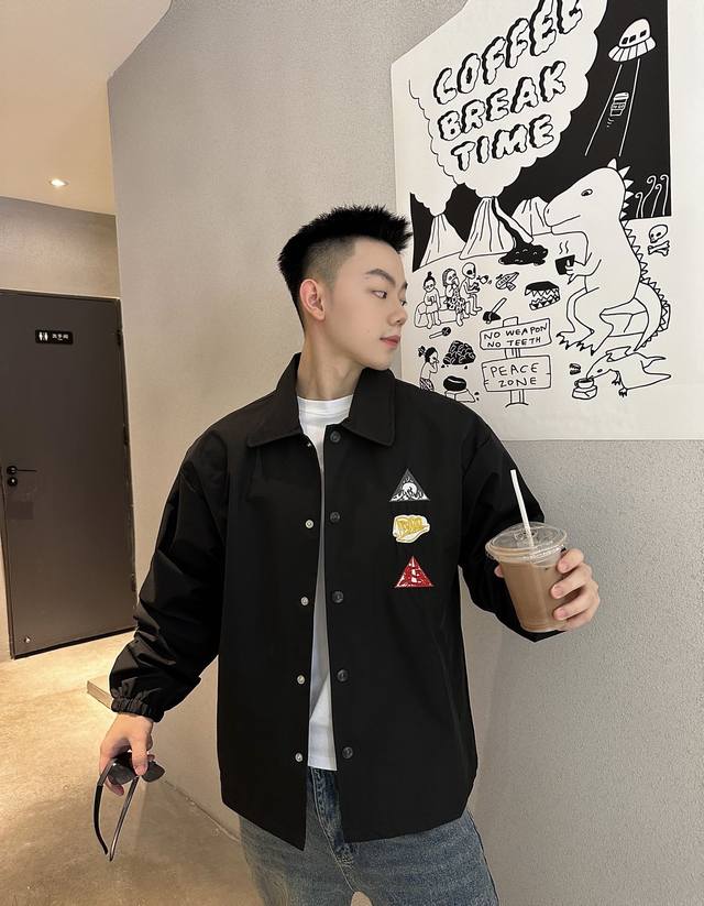 New Dior 23 digital jacquard embroidered badge casual jacket. A top-tier replic