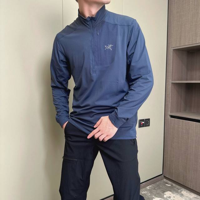 For 2025 Arc'teryx official website, the same style men's half-zip long-sleeved