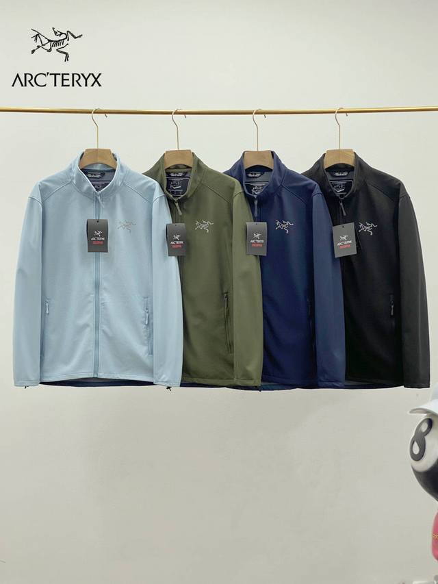 Style No. 5155 Arc'teryx Unisex Softshell Stand-Collar Windproof Jacket 100% co